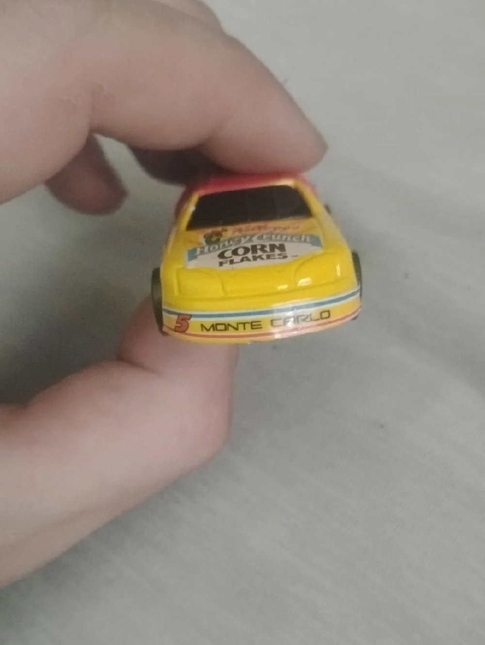 Red & Yellow Corn Flakes Race Car Toy - Terry Labonte Livery